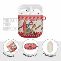 Hawaii Christmas Six Seven AirPods Case Mele Kalikimaka Funny Santa 67 Gen Alpha Slang LT14 - Polynesian Pride
