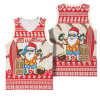 Hawaii Christmas Six Seven Basketball Jersey Mele Kalikimaka Funny Santa 67 Gen Alpha Slang - Polynesian Pride