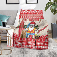 Hawaii Christmas Six Seven Blanket Mele Kalikimaka Funny Santa 67 Gen Alpha Slang - Polynesian Pride