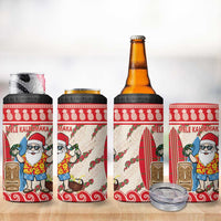 Hawaii Christmas Six Seven 4 in 1 Can Cooler Tumbler Mele Kalikimaka Funny Santa 67 Gen Alpha Slang - Polynesian Pride