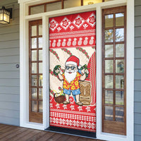 Hawaii Christmas Six Seven Door Cover Mele Kalikimaka Funny Santa 67 Gen Alpha Slang - Polynesian Pride