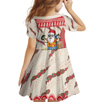 Hawaii Christmas Six Seven Family Matching Off The Shoulder Long Sleeve Dress and Hawaiian Shirt Mele Kalikimaka Funny Santa 67 Gen Alpha Slang - Polynesian Pride