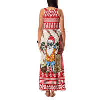 Hawaii Christmas Six Seven Family Matching Tank Maxi Dress and Hawaiian Shirt Mele Kalikimaka Funny Santa 67 Gen Alpha Slang - Polynesian Pride