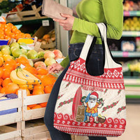 Hawaii Christmas Six Seven Grocery Bag Mele Kalikimaka Funny Santa 67 Gen Alpha Slang - Polynesian Pride