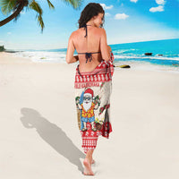 Hawaii Christmas Six Seven Sarong Mele Kalikimaka Funny Santa 67 Gen Alpha Slang - Polynesian Pride
