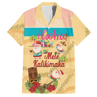 Aloha Hawaii Mele Kalikimaka Hawaiian Shirt Beachy Funny Santa Hawaiian Lei LT14 Yellow - Polynesian Pride