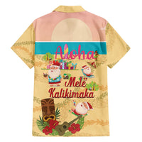 Aloha Hawaii Mele Kalikimaka Hawaiian Shirt Beachy Funny Santa Hawaiian Lei - Polynesian Pride