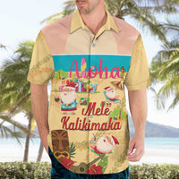 Aloha Hawaii Mele Kalikimaka Hawaiian Shirt Beachy Funny Santa Hawaiian Lei LT14 - Polynesian Pride