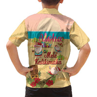 Aloha Hawaii Mele Kalikimaka Hawaiian Shirt Beachy Funny Santa Hawaiian Lei LT14 - Polynesian Pride