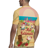Aloha Hawaii Mele Kalikimaka Rugby Jersey Beachy Funny Santa Hawaiian Lei LT14 - Polynesian Pride