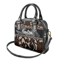 Kia Ora New Zealand Shoulder Handbag Aotearoa Proud Maori With Silver Fern LT14 - Polynesian Pride