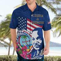 Guam Martin Luther King Jr Day Hawaiian Shirt I Have A Dream Guahan Seal With Bougainvillea LT14 - Polynesian Pride