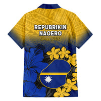Nauru Independence Day Family Matching Short Sleeve Bodycon Dress and Hawaiian Shirt Repubrikin Naoero Polynesian Pattern LT14 - Polynesian Pride