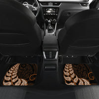 Brown New Zealand Paisley Silver Fern Car Mats Aotearoa Maori LT14 - Polynesian Pride