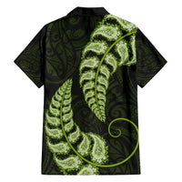 Green New Zealand Paisley Silver Fern Hawaiian Shirt Aotearoa Maori LT14 - Polynesian Pride
