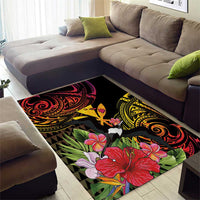 Hawaii Iwa Bird Area Rug Great Frigatebird Kanaka Tropical Hippie Style LT14 - Polynesian Pride