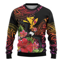 Hawaii Iwa Bird Ugly Christmas Sweater Great Frigatebird Kanaka Tropical Hippie Style LT14 - Polynesian Pride
