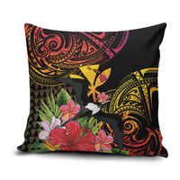 Hawaii Iwa Bird Pillow Cover Great Frigatebird Kanaka Tropical Hippie Style LT14 Black - Polynesian Pride