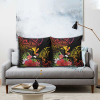 Hawaii Iwa Bird Pillow Cover Great Frigatebird Kanaka Tropical Hippie Style LT14 - Polynesian Pride