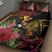 Hawaii Iwa Bird Quilt Bed Set Great Frigatebird Kanaka Tropical Hippie Style LT14 - Polynesian Pride
