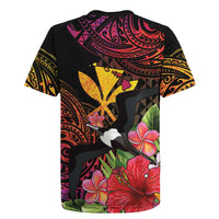 Hawaii Iwa Bird Rugby Jersey Great Frigatebird Kanaka Tropical Hippie Style LT14 - Polynesian Pride