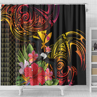 Hawaii Iwa Bird Shower Curtain Great Frigatebird Kanaka Tropical Hippie Style LT14 - Polynesian Pride