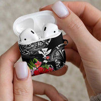 Hawaii Iwa Bird AirPods Case Great Frigatebird Kanaka Tropical Flowers LT14 - Polynesian Pride