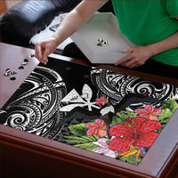 Hawaii Iwa Bird Puzzle Great Frigatebird Kanaka Tropical Flowers LT14 - Polynesian Pride