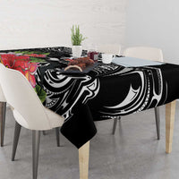 Hawaii Iwa Bird Tablecloth Great Frigatebird Kanaka Tropical Flowers LT14 - Polynesian Pride