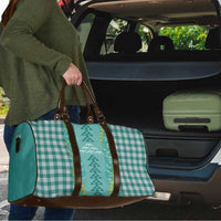 Teal Palaka Hawaii Iwa Bird Travel Bag Hawaiian Kakau Jade Vine Lei LT14 - Polynesian Pride