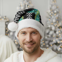 Black Palaka Hawaii Iwa Bird Christmas Santa Hat Hawaiian Kakau Jade Vine Lei LT14 - Polynesian Pride