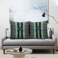 Black Palaka Hawaii Iwa Bird Pillow Cover Hawaiian Kakau Jade Vine Lei LT14 - Polynesian Pride