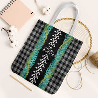 Black Palaka Hawaii Iwa Bird Tote Bag Hawaiian Kakau Jade Vine Lei LT14 White Strap One Size Black - Polynesian Pride