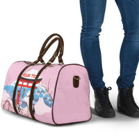 Japanese Torii Gate Cranes Personalised Travel Bag Fuji Mount Sakura Seigaiha Pattern