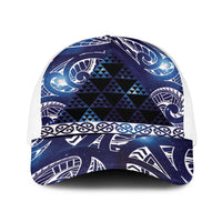 Matariki New Zealand Baseball Net Cap NZ Niho Taniwha Maori New Year Blue Galaxy