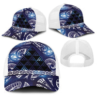 Matariki New Zealand Baseball Net Cap NZ Niho Taniwha Maori New Year Blue Galaxy