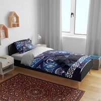 Matariki New Zealand Bedding Set NZ Niho Taniwha Maori New Year Blue Galaxy