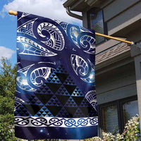 Matariki New Zealand Garden Flag NZ Niho Taniwha Maori New Year Blue Galaxy LT14 - Polynesian Pride