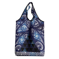 Matariki New Zealand Grocery Bag NZ Niho Taniwha Maori New Year Blue Galaxy