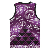 Matariki New Zealand Basketball Jersey NZ Niho Taniwha Maori New Year Purple Galaxy