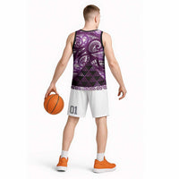 Matariki New Zealand Basketball Jersey NZ Niho Taniwha Maori New Year Purple Galaxy