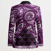 Matariki New Zealand Blazer NZ Niho Taniwha Maori New Year Purple Galaxy