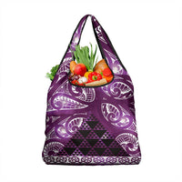 Matariki New Zealand Grocery Bag NZ Niho Taniwha Maori New Year Purple Galaxy