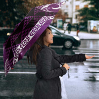 Matariki New Zealand Umbrella NZ Niho Taniwha Maori New Year Purple Galaxy