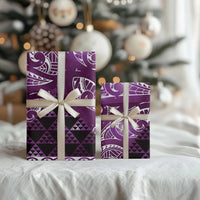 Matariki New Zealand Wrapping Paper NZ Niho Taniwha Maori New Year Purple Galaxy LT14 - Polynesian Pride