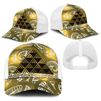 Matariki New Zealand Baseball Net Cap NZ Niho Taniwha Maori New Year Yellow Galaxy
