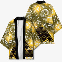 Matariki New Zealand Kimono NZ Niho Taniwha Maori New Year Yellow Galaxy
