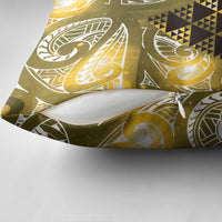 Matariki New Zealand Pillow Cover NZ Niho Taniwha Maori New Year Yellow Galaxy