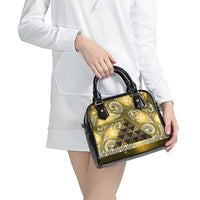 Matariki New Zealand Shoulder Handbag NZ Niho Taniwha Maori New Year Yellow Galaxy
