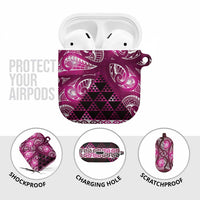 Matariki New Zealand AirPods Case NZ Niho Taniwha Maori New Year Pink Galaxy LT14 - Polynesian Pride